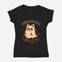 Purranormal Kitty-Womens-V-Neck-Tee-fanfreak1