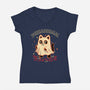 Purranormal Kitty-Womens-V-Neck-Tee-fanfreak1