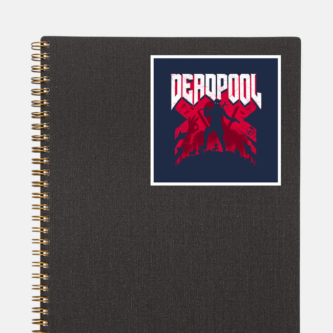 Deadpool Doomsday-None-Glossy-Sticker-rocketman_art