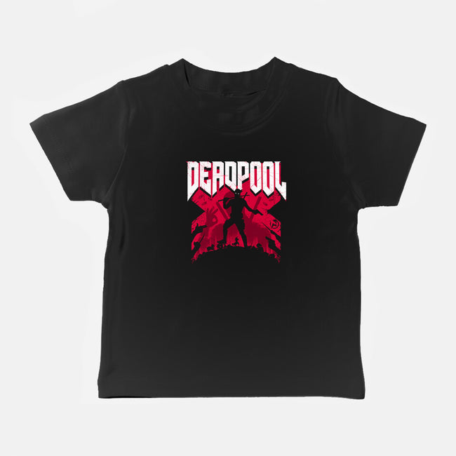 Deadpool Doomsday-Baby-Basic-Tee-rocketman_art