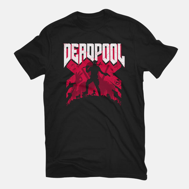 Deadpool Doomsday-Unisex-Basic-Tee-rocketman_art