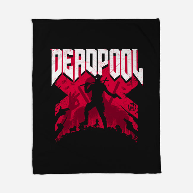 Deadpool Doomsday-None-Fleece-Blanket-rocketman_art