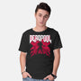 Deadpool Doomsday-Mens-Basic-Tee-rocketman_art