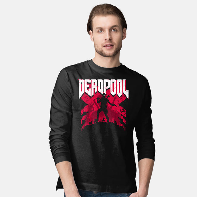 Deadpool Doomsday-Mens-Long Sleeved-Tee-rocketman_art