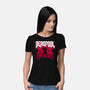 Deadpool Doomsday-Womens-Basic-Tee-rocketman_art