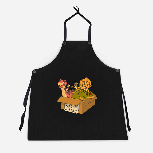 Adopt A Dinosaur-Unisex-Kitchen-Apron-patrickgp