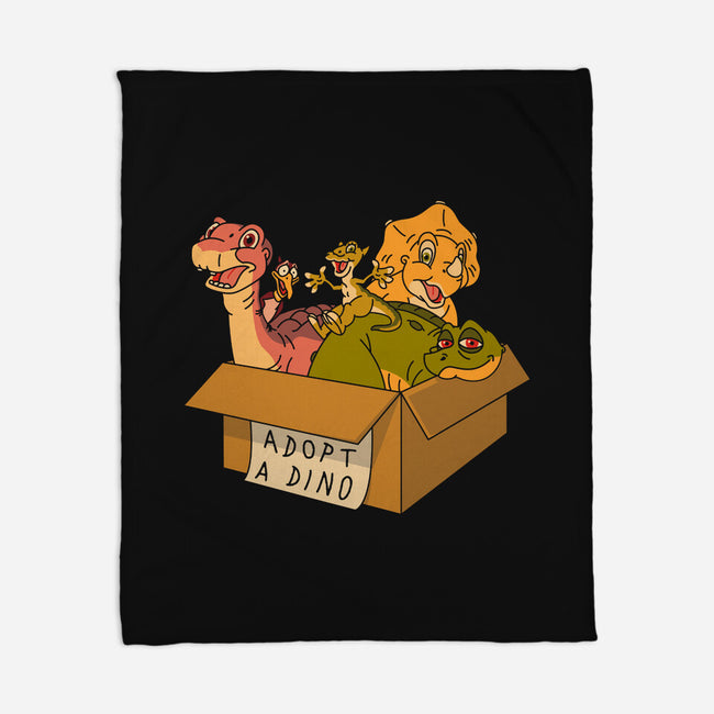 Adopt A Dinosaur-None-Fleece-Blanket-patrickgp