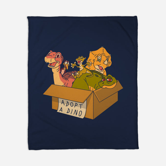 Adopt A Dinosaur-None-Fleece-Blanket-patrickgp