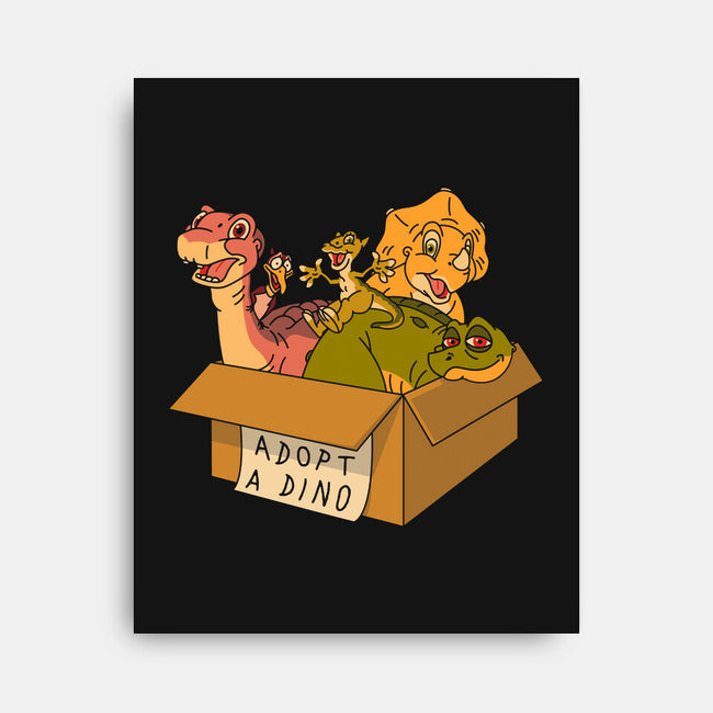Adopt A Dinosaur-None-Stretched-Canvas-patrickgp