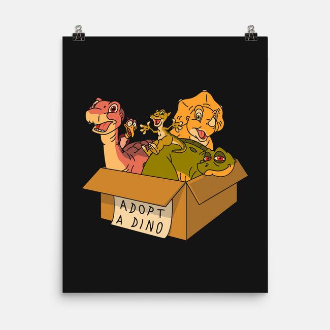 Adopt A Dinosaur-None-Matte-Poster-patrickgp