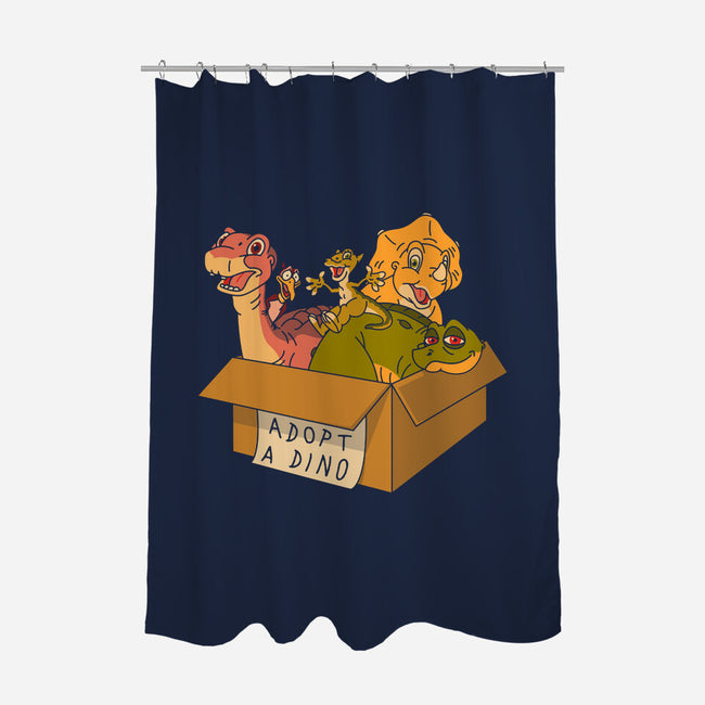 Adopt A Dinosaur-None-Polyester-Shower Curtain-patrickgp