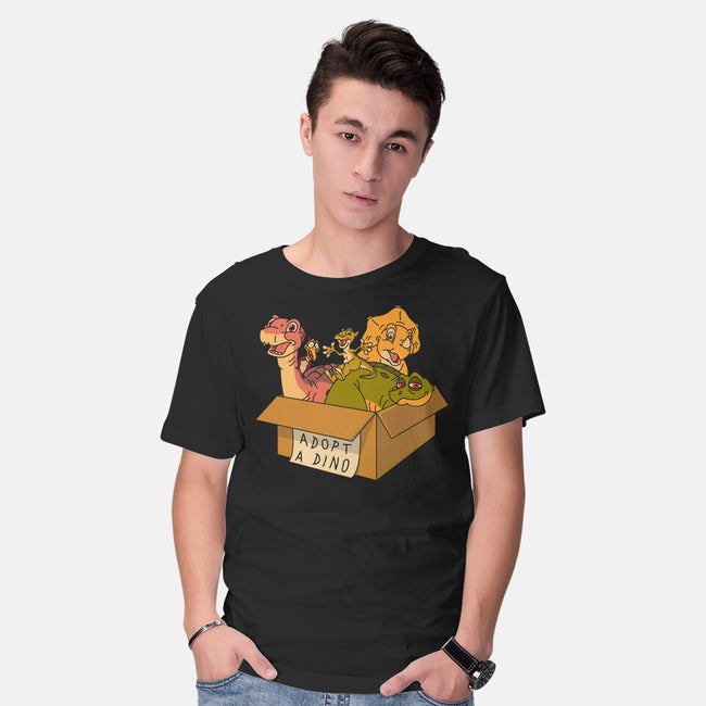 Adopt A Dinosaur-Mens-Basic-Tee-patrickgp
