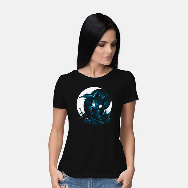 Starlight Dragon-Womens-Basic-Tee-Vallina84