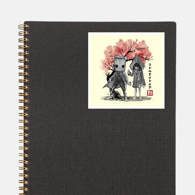 Six And Mono Sumi-e-None-Glossy-Sticker-DrMonekers