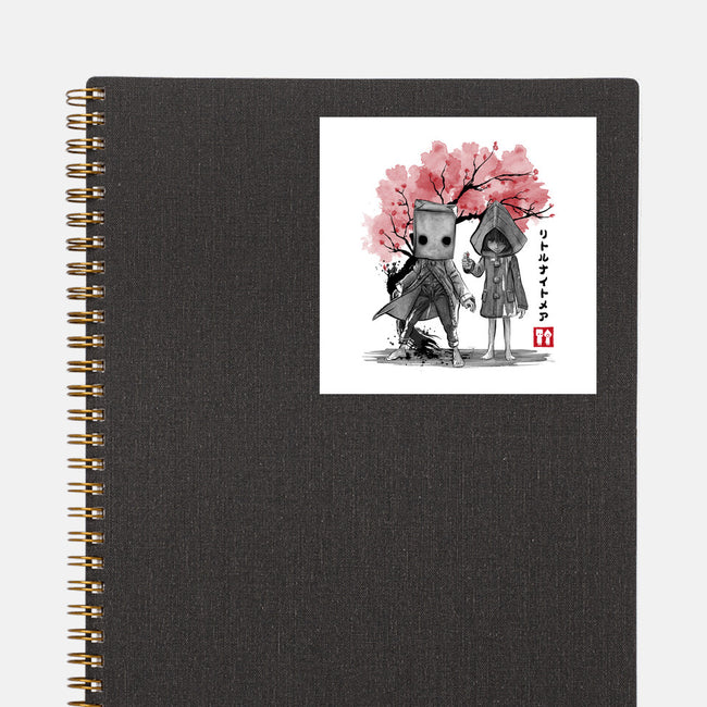 Six And Mono Sumi-e-None-Glossy-Sticker-DrMonekers