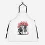 Six And Mono Sumi-e-Unisex-Kitchen-Apron-DrMonekers