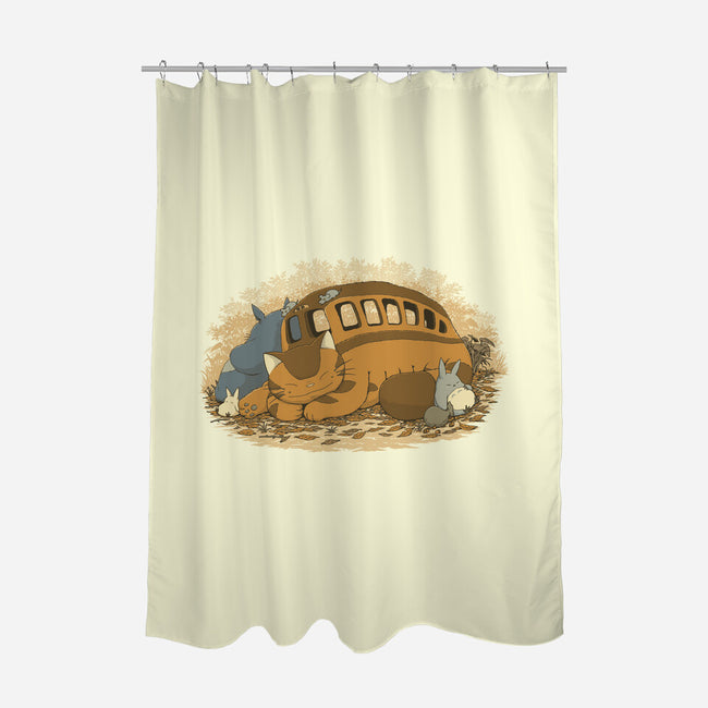 Spirits Nap-None-Polyester-Shower Curtain-pigboom