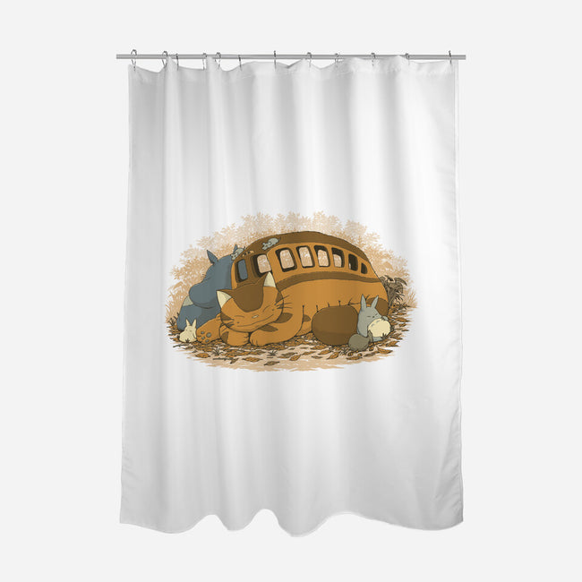 Spirits Nap-None-Polyester-Shower Curtain-pigboom
