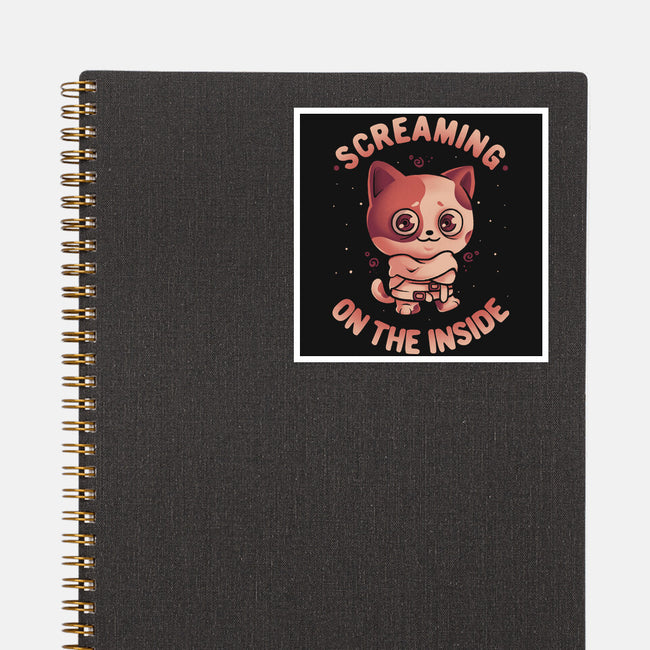 Screaming Inside-None-Glossy-Sticker-eduely