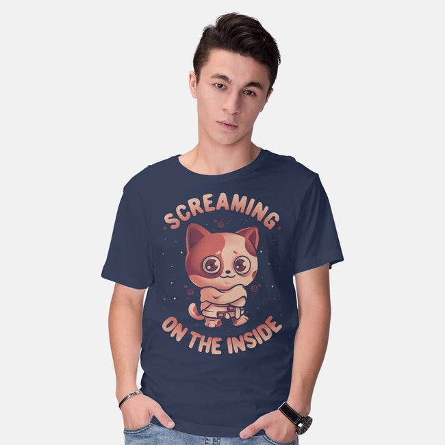 Screaming Inside-Mens-Basic-Tee-eduely