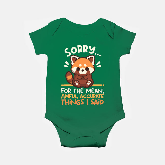 Sorry For The Accurate Things-Baby-Basic-Onesie-NemiMakeit