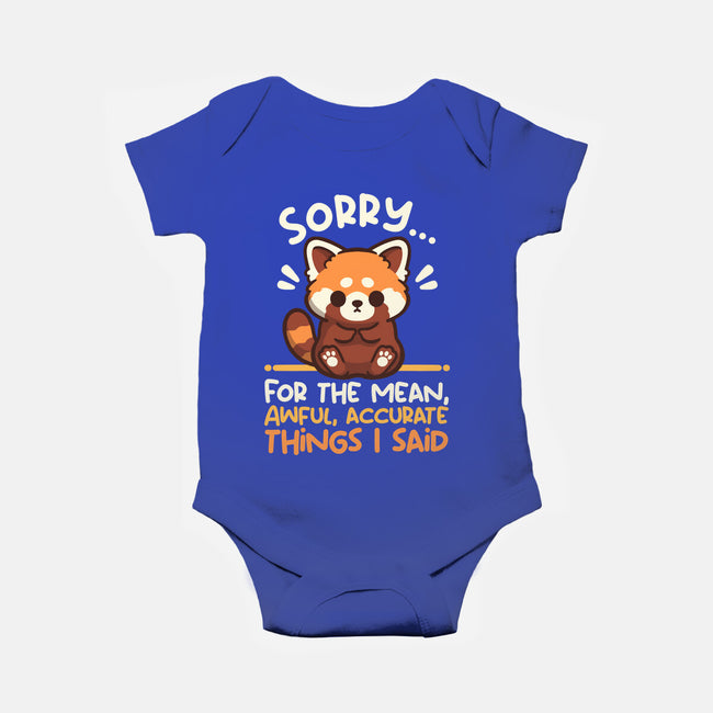 Sorry For The Accurate Things-Baby-Basic-Onesie-NemiMakeit