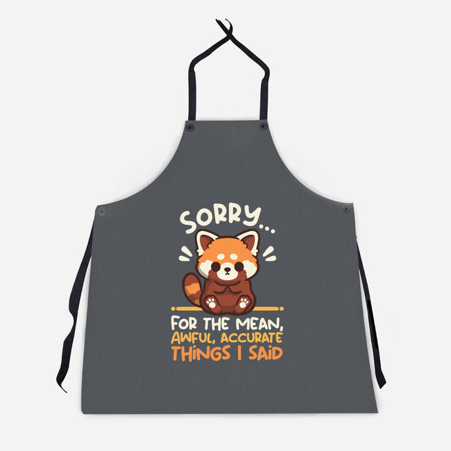 Sorry For The Accurate Things-Unisex-Kitchen-Apron-NemiMakeit