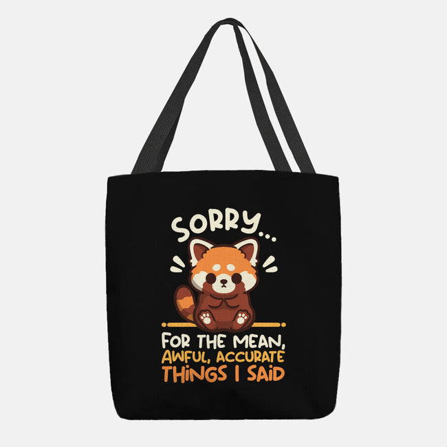 Sorry For The Accurate Things-None-Basic Tote-Bag-NemiMakeit