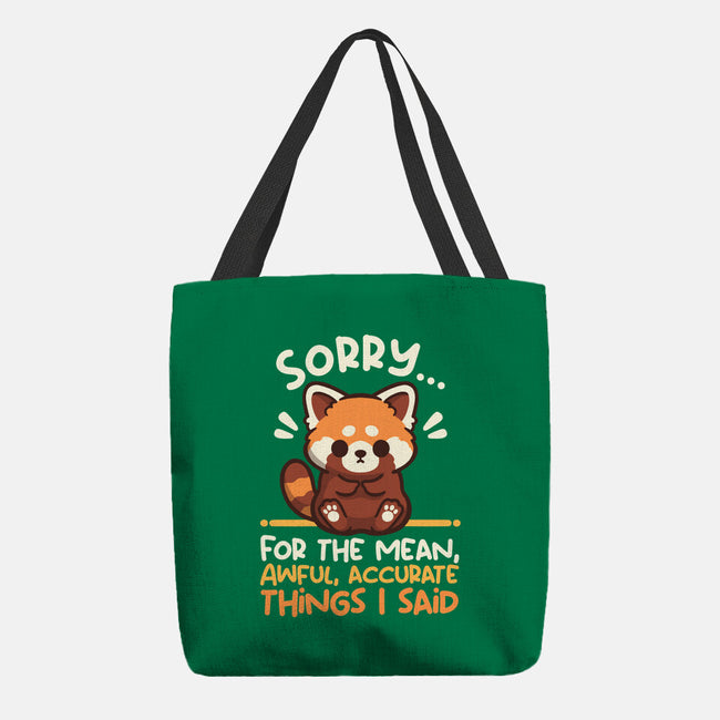 Sorry For The Accurate Things-None-Basic Tote-Bag-NemiMakeit
