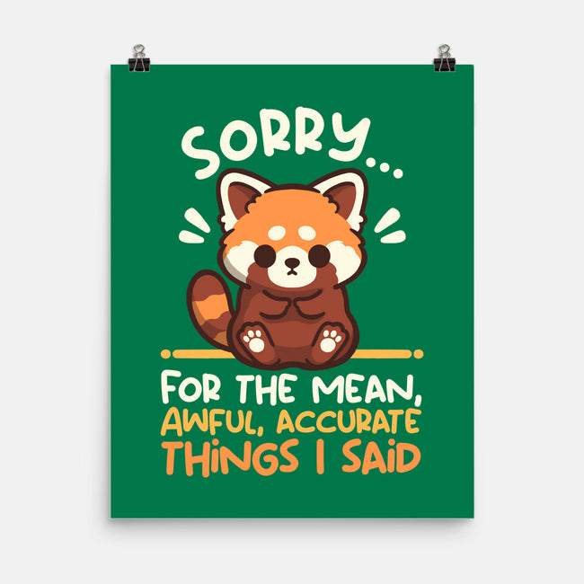 Sorry For The Accurate Things-None-Matte-Poster-NemiMakeit