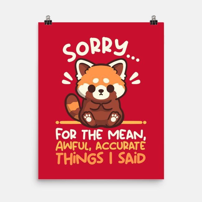 Sorry For The Accurate Things-None-Matte-Poster-NemiMakeit