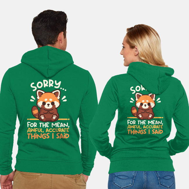 Sorry For The Accurate Things-Unisex-Zip-Up-Sweatshirt-NemiMakeit
