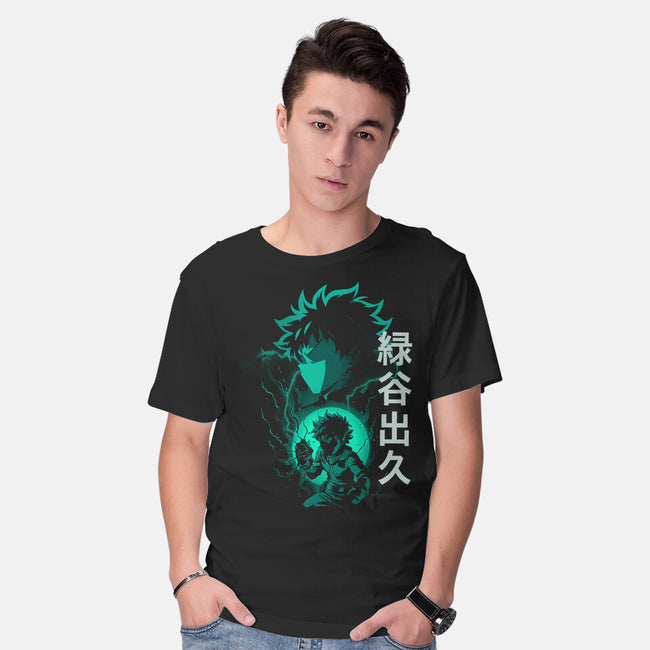 Midorya Izuku Shadow-Mens-Basic-Tee-fanfabio