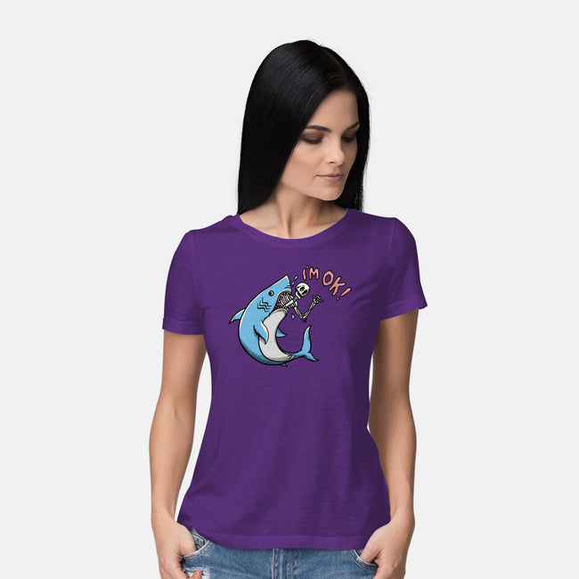 I Am Okey-Womens-Basic-Tee-summerdsgn