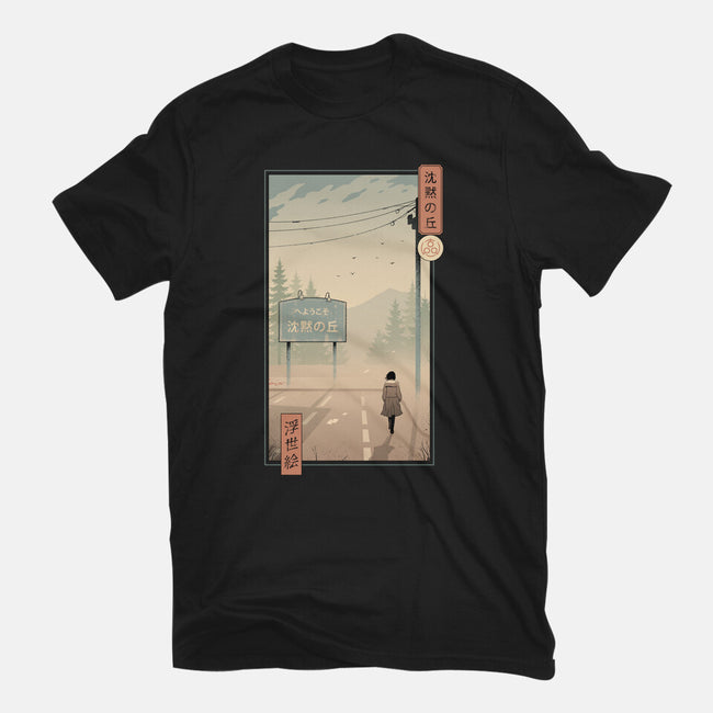 Silent Mountain Ukiyo-e-Womens-Basic-Tee-vp021