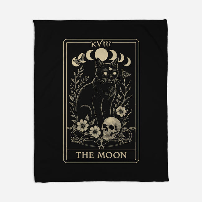 The Moon Cat Tarot-None-Fleece-Blanket-fanfabio