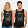 The Moon Cat Tarot-Unisex-Basic-Tank-fanfabio