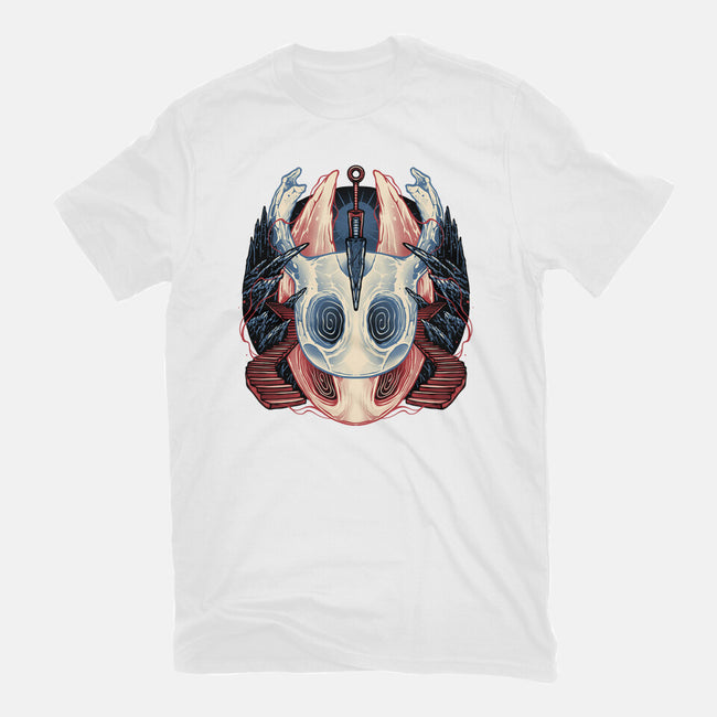 Ancient Underground Mysteries-Womens-Basic-Tee-glitchygorilla