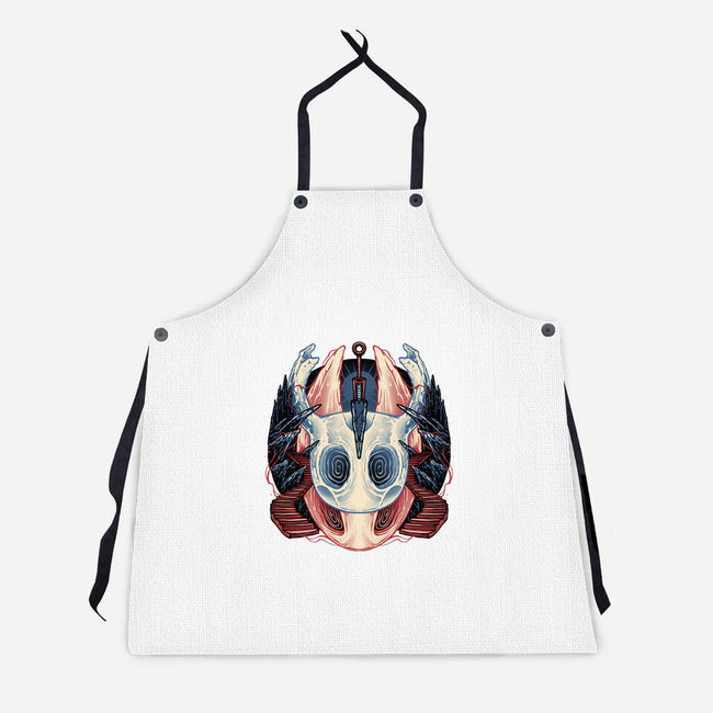 Ancient Underground Mysteries-Unisex-Kitchen-Apron-glitchygorilla