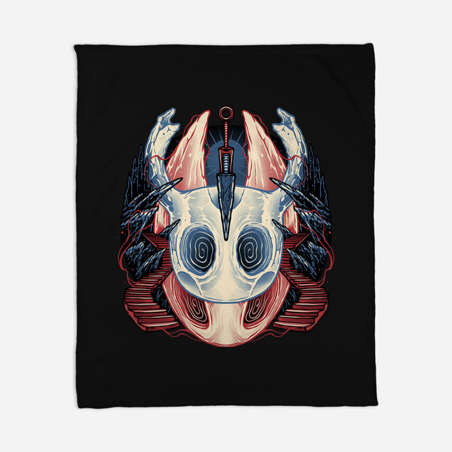 Ancient Underground Mysteries-None-Fleece-Blanket-glitchygorilla