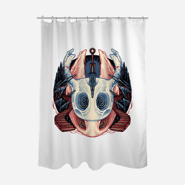 Ancient Underground Mysteries-None-Polyester-Shower Curtain-glitchygorilla