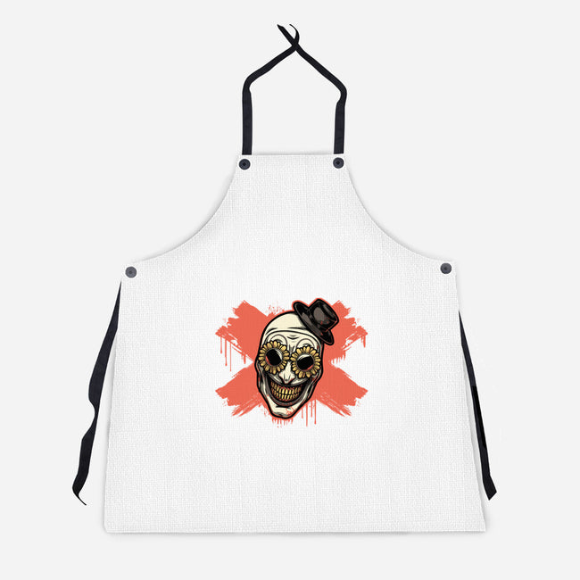 Clown Art Smiling Icon-Unisex-Kitchen-Apron-Studio Mootant