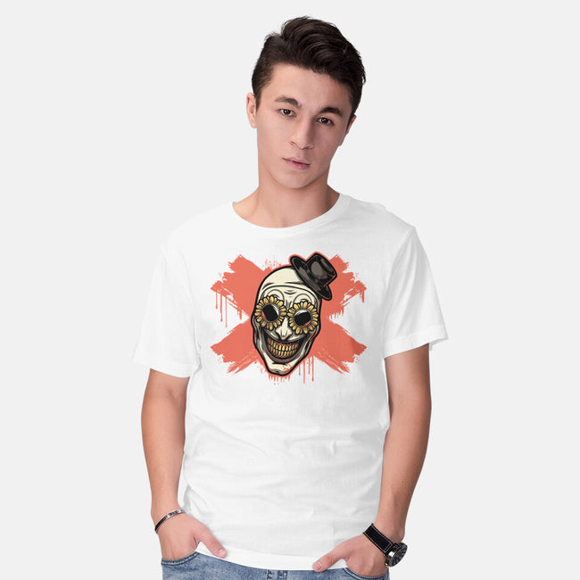 Clown Art Smiling Icon-Mens-Basic-Tee-Studio Mootant