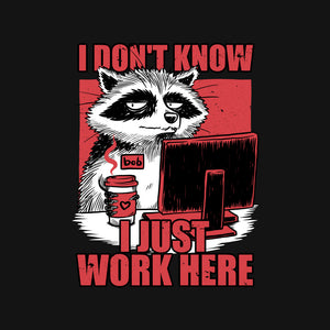 Raccoon Tired Work Raccoon Tired Work