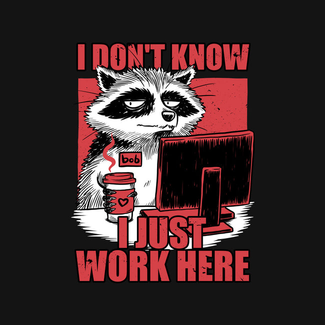 Raccoon Tired Work-Mens-Basic-Tee-Studio Mootant