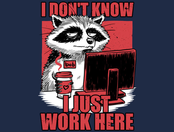 Raccoon Tired Work
