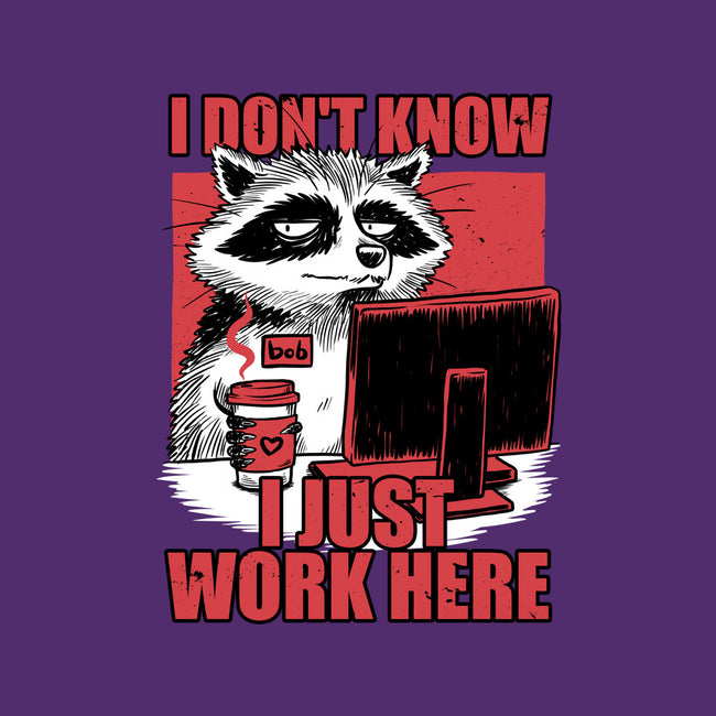 Raccoon Tired Work-Mens-Basic-Tee-Studio Mootant