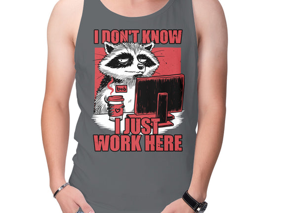 Raccoon Tired Work
