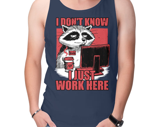 Raccoon Tired Work