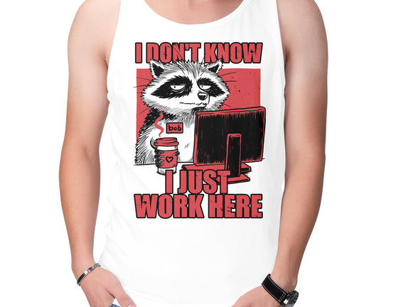 Raccoon Tired Work